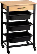 KESPER Kuchyňský vozík pojízdný, 3 boxy, 47 × 37 × 81,5 cm - Serving Trolley