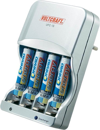 Voltcraft UFC-1S + 4x AAA 900mAh - Ladegerät mit Ersatzakku - Hauptbild