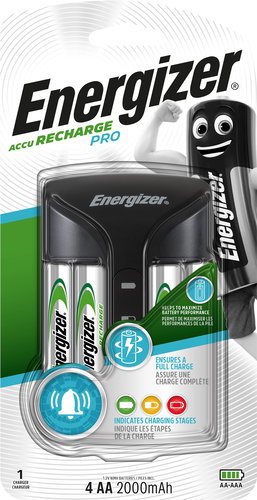 Energizer Pro Ladegerät + 4AA Power Plus 2000mAh - Batterieladegerät - Hauptbild