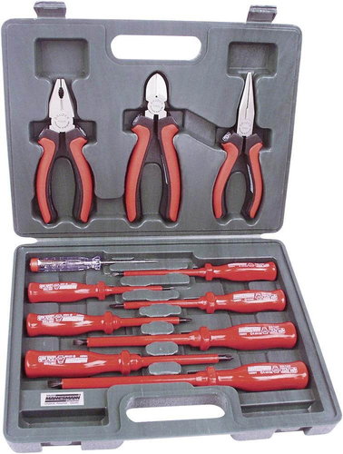 Mannesmann set of screwdrivers and pliers in the trunk, 11 pc - Tool Set - Main image