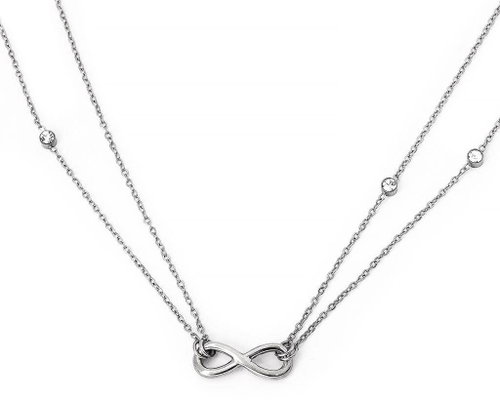 VUCH Silver Big Infinity - Necklace - Main image