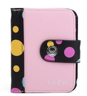 VUCH Women's wallet with polka dots pink Black Dots Collection - CUTY CELINE - Wallet