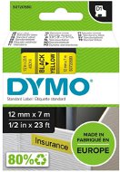 Ribbon DYMO D1, 45018, S0720730, yellow / black, 12 mm - TZ Tape 