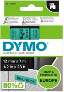 Dymo D1, 45019, S0720590, zelená/černá , 12mm - TZ páska