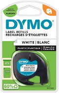 Dymo LetraTAG, 91221, S0721660, bílá/černá, 12 mm - TZ páska