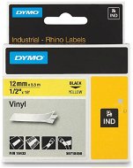 Ribbon DYMO RHINO, 18432, S0718450, yellow / black, 12 mm - TZ Tape 