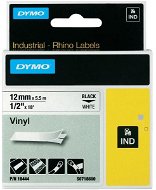 DYMO vinylová páska Rhino D1 12 mm × 5,5 m, čierna na biele - TZ páska 