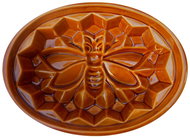 Baking mould Bábovka, bee, 18 × 26 × 9 cm, honey colour - Baking Mould