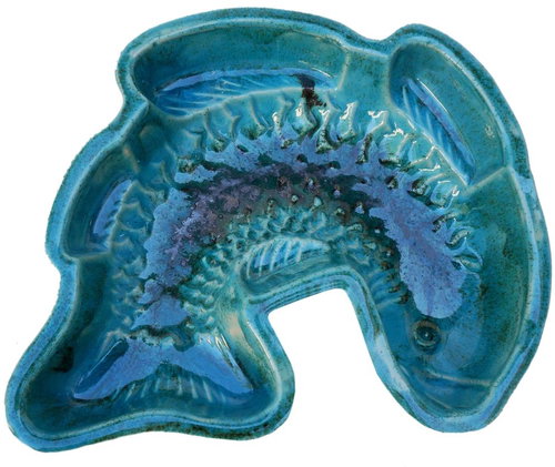 Baking mould Fish, 21 × 7cm, lagoon colour - Baking Mould - Main image