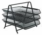 Paper Tray VICTORIA Wire trays, 3-Piece, black - Odkladač