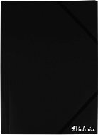 VICTORIA A4 with Elastic Band and Flaps, Black - Document Folders