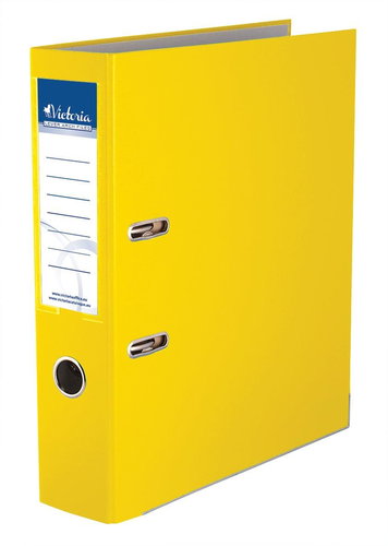 VICTORIA Basic A4 75mm Yellow - Arch Folder - Main image