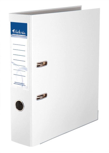 VICTORIA Basic A4 75mm White - Arch Folder - Main image