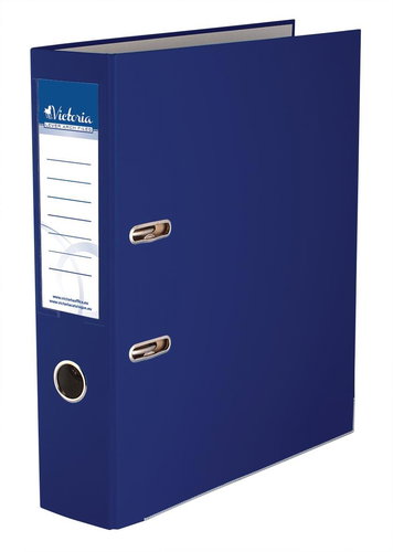 VICTORIA Basic A4 75mm Dark Blue - Arch Folder - Main image