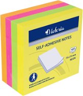Sticky Notes VICTORIA 75 × 75 mm, 400 lístků, neon - Samolepicí bloček