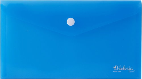 VICTORIA DL with button blue - Document Folder - Main image