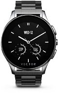 Vector Luna brushed black steel - Smart Watch