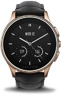 Vector Luna Rose Gold steel with black crocodile leather strap Small Fit - Smart Watch