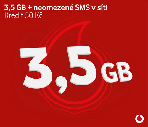 Vodafone datová karta - 3,5 GB dat - SIM karta - Hlavní obrázek