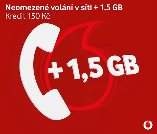 Vodafone neomezené volání do sítě Vodafone - SIM karta - Hlavní obrázek