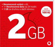 Vodafone Předplacenka 2 GB - SIM Card