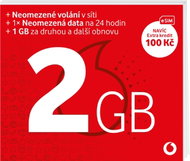 Vodafone Předplacenka 2 GB (eSIM)  - SIM Card