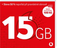 Vodafone Předplacenka 15 GB (eSIM)  - SIM Card