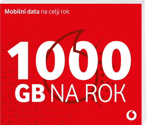 Vodafone Předplacenka 1000 GB na rok - SIM Card - Main image