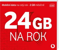Vodafone Předplacenka 24 GB na rok (eSIM)  - SIM Card