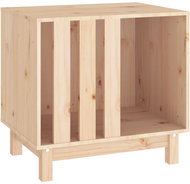 SHUMEE Dog kennel 60 × 45 × 57 cm solid pine wood - Dog Kennel