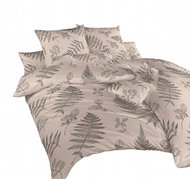 Dadka cotton fern grey-purple 140 × 200, 70 × 90 cm - Bed Linen