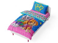 Carbotex microplush Paw Patrol Skye and Everest 140 × 200, 70 × 90 cm - Children's Bedding