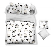 Svitap sleepwell microflannel Sheep 140 × 200, 70 × 90 cm - Bed Linen