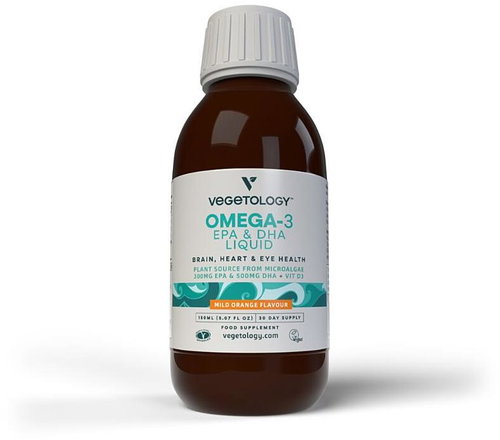 Vegetology Omega-3 Liquid EPA and DHA, with vitamin D, 150 ml - Omega 3 - Main image