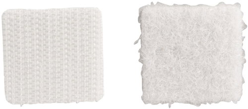 VELCRO Adhesive clips square 25 mm, 24 pcs, Velcro, white - Velcro Fastener - Main image