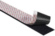 VELCRO Velcro tape, e×tra strong, adhesive, 50 mm × 2.5 m, black - Velcro Fastener
