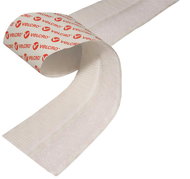 VELCRO Velcro tape, adhesive, 20 mm × 0.5 m, white - Velcro Fastener