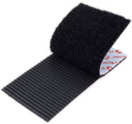 VELCRO Adhesive clips rectangular 50 mm × 100 mm, 2 pcs, black - Velcro Fastener