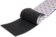 VELCRO Velcro tape, extra strong, adhesive, 50 mm × 1 m, black - Velcro Fastener