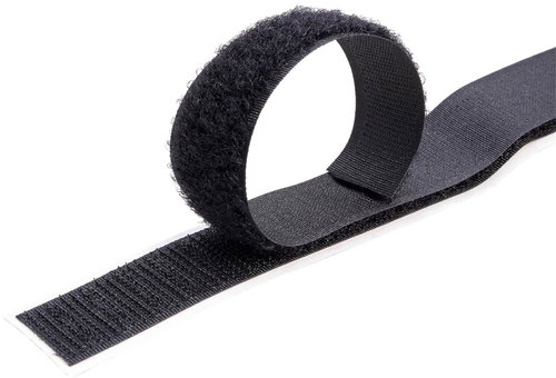 VELCRO Velcro tape, adhesive / sew-on, 20 mm × 10 m, black - Velcro Fastener - Main image