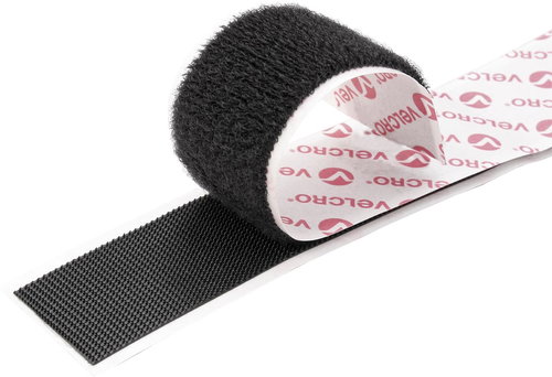 VELCRO Velcro tape, extra thin, adhesive, 50 mm × 5 m, white - Velcro Fastener - Main image