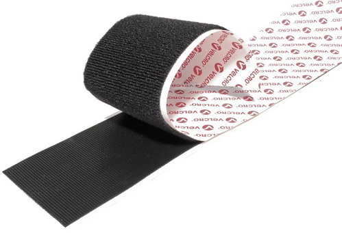 VELCRO Velcro tape, extra thin, adhesive, 20 mm × 5 m, white - Velcro Fastener - Main image