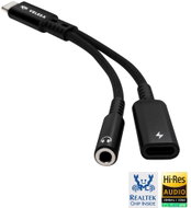 Veles-X Hi-Res DAC Audio Adapter – Realtek Chip (384kHz / 32-bit), USB-C to 3.5mm Jack + PD Black - DAC Transmitter