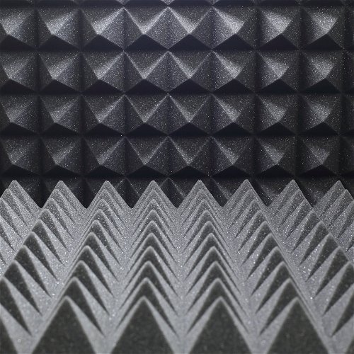 VELES-X Acoustic Pyramids Self-adhesive 500*500*50 MVSS 302 – SE/NBR Mousse  acoustique