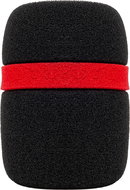 Veles-X Microphone Foam Cover Black with red line 35mm - Microphone Windscreen
