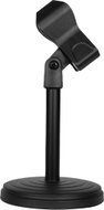 Veles-X Round Base Desktop Microphone Stand with Spring-Loaded Clip - Microphone Stand