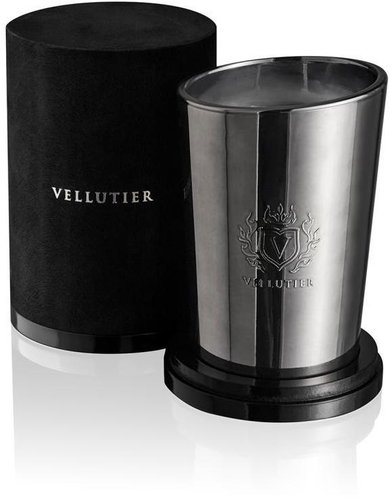 Vellutier Prestige candle metallic vase titanium black 515 g - Candle - Main image