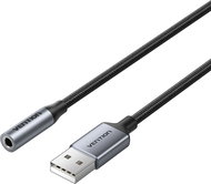 Vention 1-Port USB External Sound Card 0.25M Gray (OMTP-CTIA) - External Sound Card 