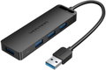 Vention 4-Port USB 3.0 Hub with Power Supply 0.15M Black
