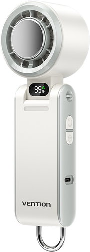 Vention USB 5V Speed (1-100) Adjustable Handheld Foldable High-Speed Cooling Fan White LED Display T - Fan - Main image
